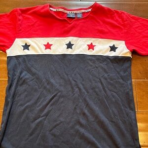 Mountain Lake Red Casual T-Shirt